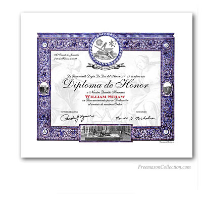 Diploma de Honor Masónico