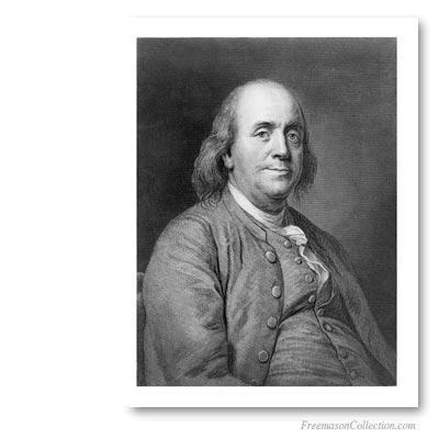 Benjamin Franklin, One of the Founding Fathers of the United States of America. A Great Freeemason. 