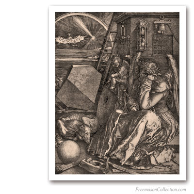 Melencolia. Albrecht Durer, 1514. An extraordinary engraving. Arte Masónico