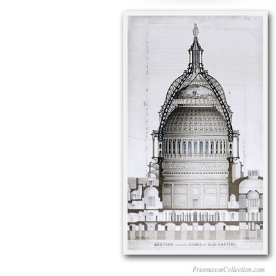 The Capitol Dome, Cross-Section Drawing