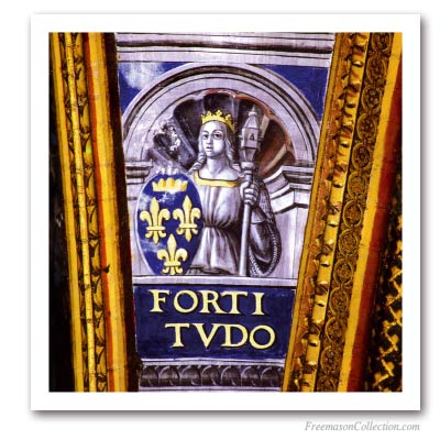Cardinal Virtues : The strength Pinturas Masónicas