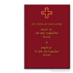 Knight Of The Holy Sepulchre + Knight Of St John The Evangelist Rituals. Red Cross Of Constantine. Ritual Masónico