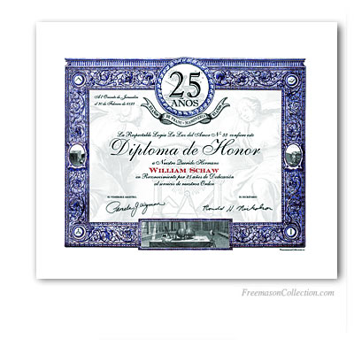 Diploma Aniversario / Jubileo 25 años