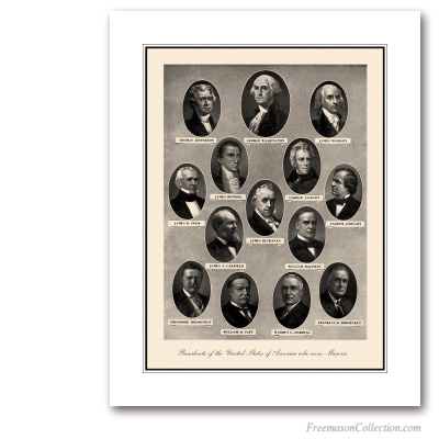 Presidents of United States of America who were Masons. Arte Masónico