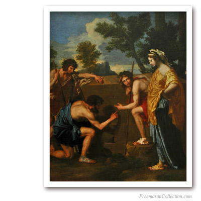 The Arcadian Shepherds. Nicolas Poussin. Pinturas Masónicas