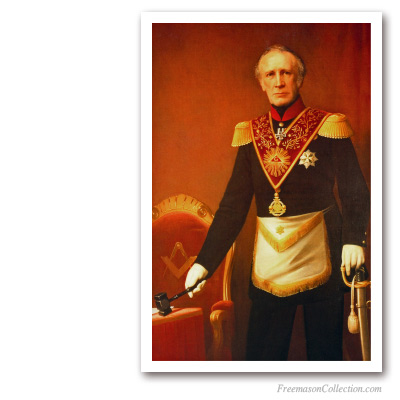 Prince Frederic of the Netherlands as Grand Master. Siglo XIX. Pinturas Masónicas